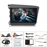 Autoradio CarPlay pour Honda Civic 2012 2013 2014 2015 Android Multimedia Video Player DSP IPS GPS écran tactile stéréo autoradio