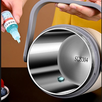Kotak Makan Siang Termal Portabel Multilayer Stainless Steel Penghangat Makanan Kotak Makan Siang Bento Pemanas Listrik USB