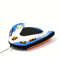 Bouée tractable pour 3 personnes, tube gonflable en PVC pour bateaux, flotteur tractable pour lac et océan avec housse en nylon