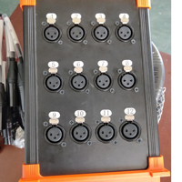 Cable Multicore XLR Macho-Hembra de 12 Canales ABCCABLS para Conexión de Audio/Video e Iluminación de Escenario, de Cobre Libre de Oxígeno, Fabricado en