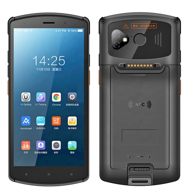 Cheapest Factory 5.7 Inch Android Industrial Handheld Terminal with 4G Lte WIFI NFC Barcode Scanner Waterproof Handhelds PDA