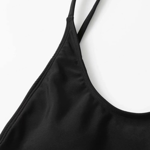 Maillot de bain une pièce sexy pour femme avec logo personnalisé, col en V, coussinets, coupe haute, dos nu micro, style string, type bikini - Product Image 3