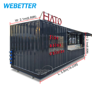WEBETTER Ood chiosco Mobile cucina <span class=keywords><strong>bar</strong></span> <span class=keywords><strong>caffè</strong></span> <span class=keywords><strong>e</strong></span> zucchero contenitore ristorante - Product Image 1