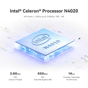 Beelink IPC-G มินิพีซีอินเทล Gemini Lake รีเฟรชแรม N4020 <span class=keywords><strong>4</strong></span>/8GB SSD 64/128GB ดีไซน์ DDR4มินิพีซีทางการ - Product Image 6