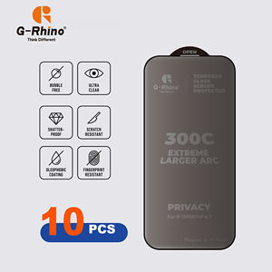 <span class=keywords><strong>G</strong></span>-Rhino 300C 9H Protector de pantalla de privacidad de vidrio templado Protectores de pantalla de teléfono para iPhone 15 14 13 <span class=keywords><strong>12</strong></span> 16 Móviles - Product Image 5