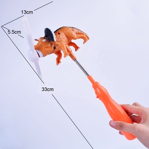 Khủng Long Hình Dạng Led Light Up Đồ Chơi Mùa Xuân Cối Xay Gió Wand Với Âm Thanh - Product Image 6