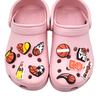 Breloques de chaussures de sport en PVC personnalisées, style dessin animé, DIY, réutilisables, ornements pour sabots, accessoires, décorations pour chaussures de basket-ball