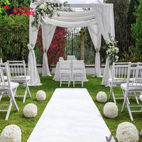 Tapis de couloir épais blanc pour décoration de mariage, scène, événements commerciaux