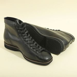 Bottes de moto rétro américaines pour hommes, style britannique, noires, montantes, respirantes, antidérapantes, pour le bureau et la carrière - Product Image 1