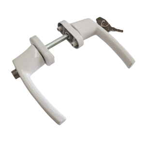 Cerradura de aluminio de estilo europeo para usar manija aerodinámica redonda elegante para puertas de tipo de acero de plástico - Product Image 2