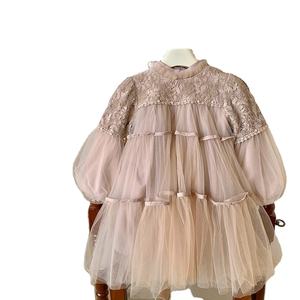 Vestito <span class=keywords><strong>Invernale</strong></span> da Principessa per <span class=keywords><strong>Bambina</strong></span> a Maniche Lunghe Foderato in Pile con Girocollo Tinta Unita <span class=keywords><strong>Abbigliamento</strong></span> per Bambini - Product Image 1