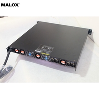 Amplificateur DSP de classe D à 4 canaux en métal robuste, 4x7400W à 2 ohms, amplificateur de puissance numérique à faible impédance avec alimentation PFC