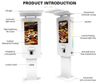 Quiosco de Autoservicio con Pantalla Táctil Android IP65 para Exteriores, Quiosco de Pago con Impresora, para Restaurantes y Ascensores, de Pie