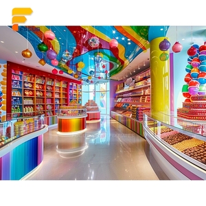 Proyecto de Comercio Minorista Sostenible, Unidad de Exhibición de MDF, Exhibidor de <span class=keywords><strong>Confitería</strong></span> para Vendedores - Product Image 5
