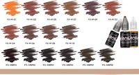 Poudre de maquillage permanent CE REACH conforme aux normes UE pour microblading des sourcils, repigmentation des lèvres, encre de tatouage pour sourcils, pigment hybride PMU
