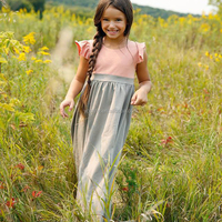 Robe personnalisée ODM pour filles, robe d'été pour filles, robe en lin et coton sans manches, vêtements pour bébés, robes pour filles