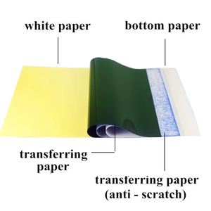 Shukr A4 taille copie moins cher esprit copieur papier thermique tatouage pochoir papier de transfert pour tatouage débutant artiste 100 feuilles/boîte - Product Image 3