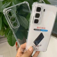 Coque de téléphone transparente en TPU pour Infinix Note 50 40 Pro Plus Hot 60 50 pour Tecno Camon 50 40 Pro Spark 50 40 Pro Housse antichoc