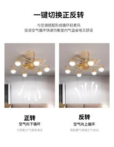 Industrial Style <b>Ceiling</b> <b>Fan</b> for Dining Rooms, Metal Construction, 6-Speed Adjustable LED & DC Motor <b>with</b> <b>Remote</b> & APP <b>Control</b> - Product Image 5