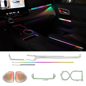 Kit d'éclairage d'ambiance de luxe pour voiture Toyota Gravia 2024, bande LED intérieure en fibre optique acrylique, vente directe usine - Product Image 1