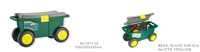 MJ-2011 Vente en gros Mallette à outils en plastique dur Organisateur de boîte de rangement d'outils portable avec roues et plateau amovible