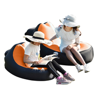 Chaise longue gonflable paresseuse portable et pliable d'extérieur moderne