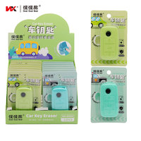 Emballage personnalisé en blister pour effaceurs de clés de voiture pour enfants, cadeau, papeterie, produit d'usine, dessin animé mignon, produits amusants à presser