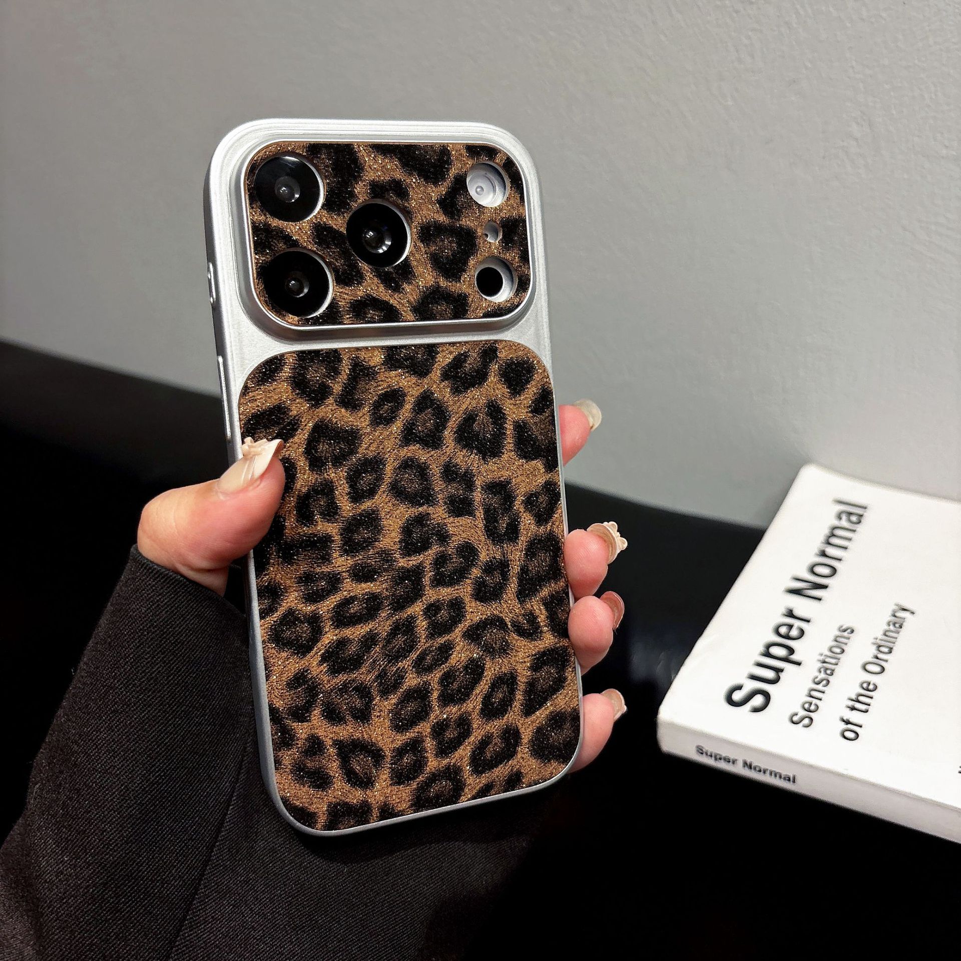 Brown leopard print