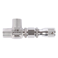 Vanne de régulation de débit de précision manuelle à filetage femelle 1/4'' NPT, en acier inoxydable SS316L, type aiguille, micro-dosage angulaire