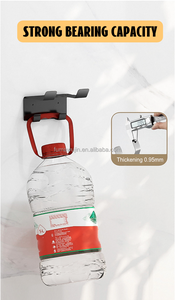 Étagères de rangement de salle de bain 3 types d'installation mur <span class=keywords><strong>montant</strong></span> support de souffleur de cheveux en acier inoxydable - Product Image 4