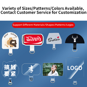 Tùy chỉnh điện thoại di động dây đeo TPU cố định dây buộc điện thoại <span class=keywords><strong>Clip</strong></span> vải PVC Gasket Vỏ Thẻ trở lại Sticker Sling dây kết nối - Product Image 2