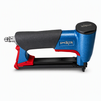 Agrafeuse pneumatique industrielle à couronne large en acier (Modèle XJP7116) ; Capacité de 190 agrafes ; Compatible avec des longueurs d'agrafes de 4 mm à 16 mm