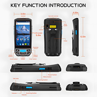 Terminal PDA portable ODM HS03 Android 13.0 avec écran tactile de 5 pouces, lecteur de codes-barres 2D, IP65, GPS, PDA pour collecteur de données logistique