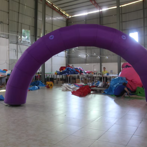 Arco Inflable Morado, Estilo Estable con Dos Ventiladores - Product Image 1