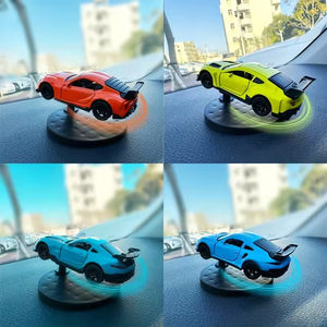 В наличии, креативная модель автомобиля, подарок, дрифт, модель автомобиля, вращающаяся на 360 °, декоративная панель из сплава, динамическая физика движения, аксессуары для интерьера автомобиля - Product Image 2