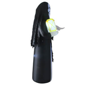 Fantasma Gigante Inflable de Halloween de 7.8 pies con Luces LED, Decoración Exterior de Gran Venta, Material Ecológico e Impermeable - Product Image 6