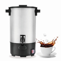Urne à café commerciale à vente chaude, 30 tasses, en acier inoxydable, bouilloire électrique pour le thé