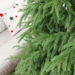 SHUANGYUAN luxe Arvore De Natal artificiel doux PE arbre De noël Led PRE-LIT arbre De noël LED vert Arbol De Navidad - Product Image 6