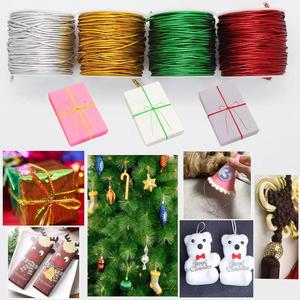 Kim loại đàn hồi chuỗi Ribbon 1mm căng dây đàn hồi cho Craft DIY làm quà tặng gói giáng sinh - Product Image 2