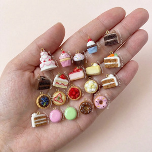 Artículos <span class=keywords><strong>de</strong></span> moda: Serie <span class=keywords><strong>de</strong></span> colgantes <span class=keywords><strong>de</strong></span> mini donuts con temática <span class=keywords><strong>de</strong></span> postres curativos, dijes <span class=keywords><strong>de</strong></span> aleación galvanizada DIY para collares y llaveros - Product Image 1
