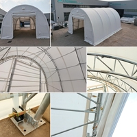 Abri en acier industriel robuste et moderne, tente de stockage extérieure imperméable pour équipement et charbon, taille personnalisée, vente en gros