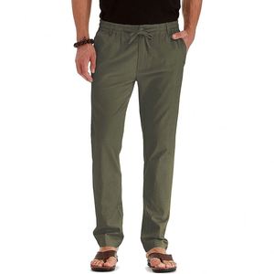 <span class=keywords><strong>Pantalon</strong></span> décontracté pour <span class=keywords><strong>homme</strong></span>, style européen et américain, coupe ample, <span class=keywords><strong>taille</strong></span> élastique, en coton, couleur unie, polyvalent - Product Image 1