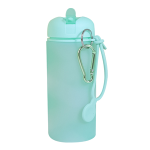 ขวดน้ำพับได้ปลอดสาร BPA สำหรับเด็ก  ขวดน้ำซิลิโคนเกรดอาหารแบบพกพา ขายส่ง - Product Image 5
