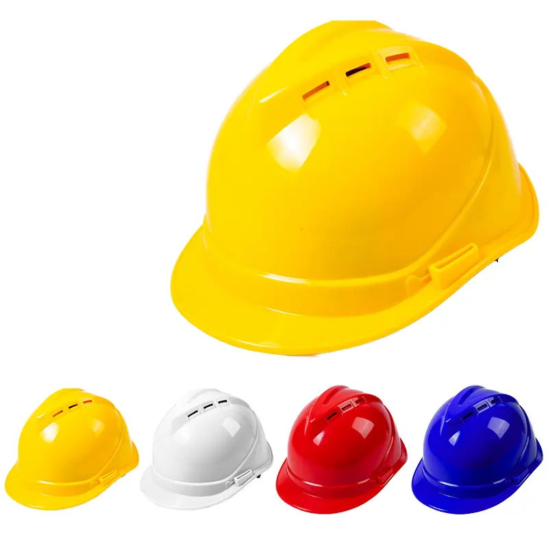 공장 도매 개인 광산 안전 보호 장비 야외 노란색 안전 헬멧 판매