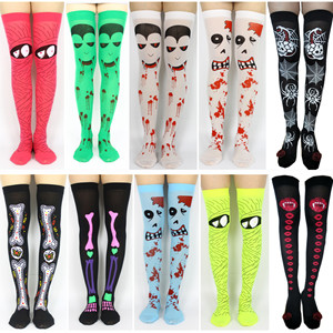 Nuevas <span class=keywords><strong>Medias</strong></span> de Dibujos Animados con Diseño de Sangre para <span class=keywords><strong>Mujer</strong></span>, Accesorios de Disfraces para Fiesta, Antibacterianas, Estampadas, de Halloween, Vampiro - Product Image 2