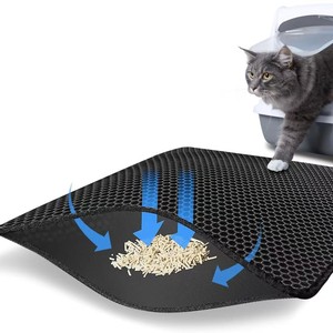 Eva Double Layer Litter Mat 30x30cm 40x50cm 55x75cm 60x90cm 70x120cm Anti-Spill <b>Cat</b> Litter <b>Box</b> Pad For <b>Cats</b> - Product Image 1