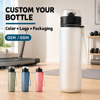 Botol Plastik Olahraga Anti Bocor Tritan Bebas BPA Langsung dari Pabrik, Isolasi Termal, Ramah Lingkungan, Aman untuk Mesin Cuci Piring, Grosir