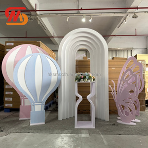 SMOOTH Top Quality PVC White Arch <b>Backdrop</b> Wedding Reception <b>Backdrop</b> for Party Banquet - Product Image 3