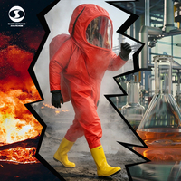 Combinaisons de protection chimique robustes à valve unique, résistantes aux acides et aux alcalis