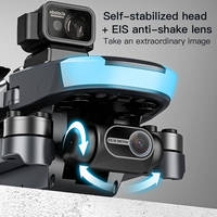 طائرة بدون طيار صغيرة JHD KF110 مع كاميرا احترافية بدقة 4K، واي فاي 2.4 جيجاهرتز، نظام تحديد المواقع العالمي، محرك بدون فرش، تحكم عن بعد